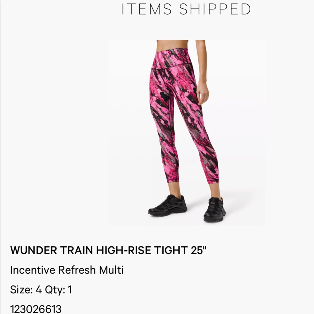Lulu lemon Wunder train high-rise tight.  4